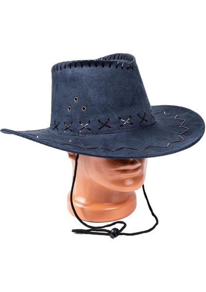 Kovboy Şapkası - Fötr Şapka - Petrol Mavisi - HG-200 fırsatları