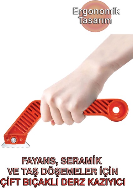 Derz Kazıyıcı - Çift Bıçaklı