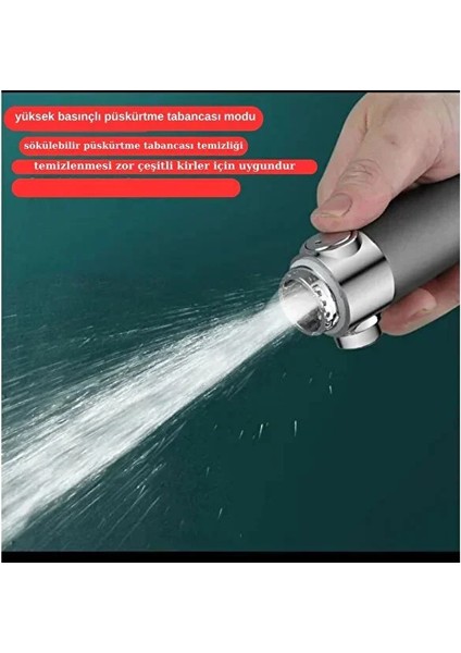 Yeni Nesil Çok Masajlı Fonksiyonlu Ayarlanabilir Arıtmalı Krom Kaplı Duş Başlığı El Duşu (5250) fırsatları