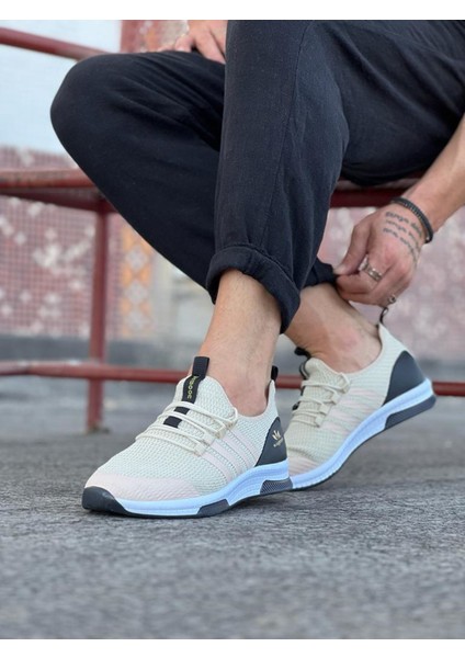 Bej Triko Erkek Spor Ayakkabı