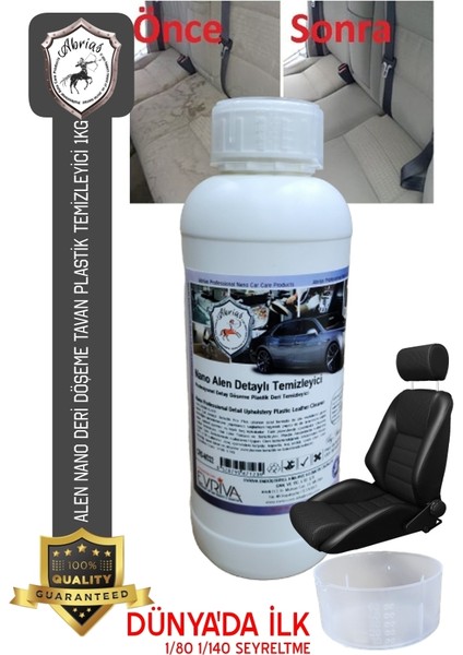 Alen Nano Döşeme Deri Koltuk Plastik Temizleyici 1kg 1/100 Seyreltme