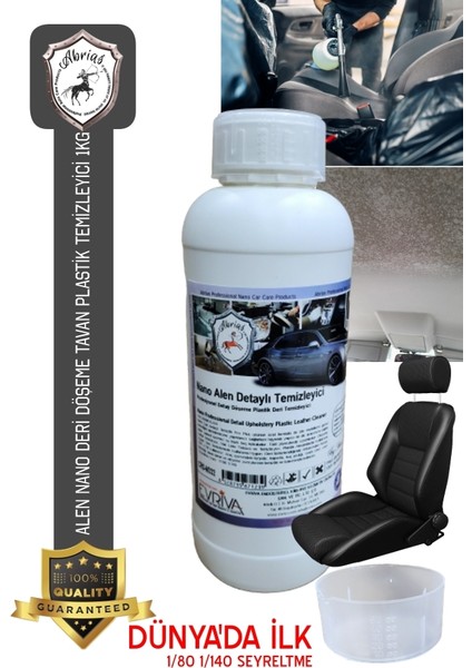 Alen Nano Döşeme Deri Koltuk Plastik Temizleyici 1kg 1/100 Seyreltme fiyatları