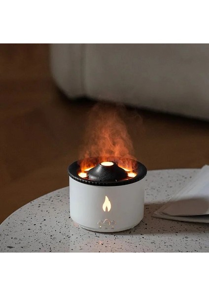 Volkan Şekilli Aromaterapi ve Hava Nemlendirici Buhar Makinesi fırsatları