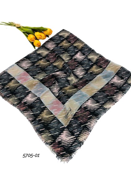 5705 Flamlı Pamuk Eşarp