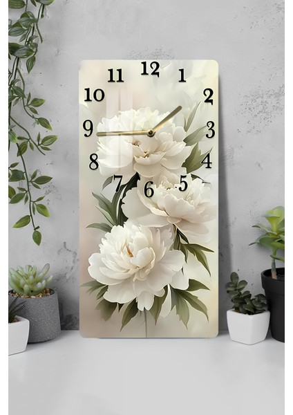 Temperli Cam Tablo Saat – Şık Tasarım & Kusursuz Detaylar 30X60 Uv Baskı – CUSD047