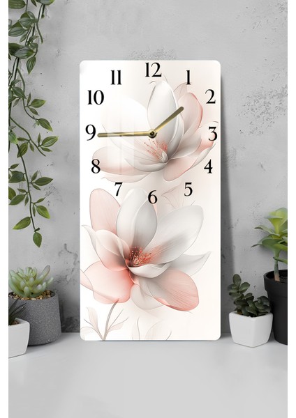 Şıklığıyla Evinize Estetik Katacak Temperli Cam Tablo Saat! 30X60 Uv Baskı – CUSD049