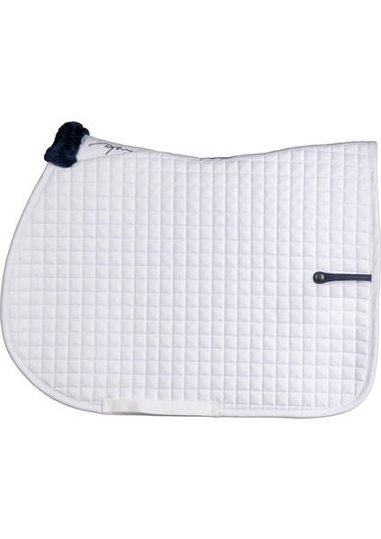 Tapis Gabardin Jumping Griss/ Saddle Pad/ Eyer Altı ---Beyaz