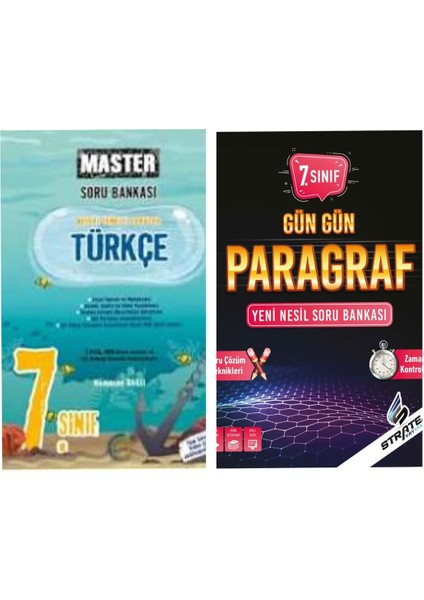 7. Sınıf Master Türkçe Soru Bankası ve Gün Gün Paragraf Soru Bankası