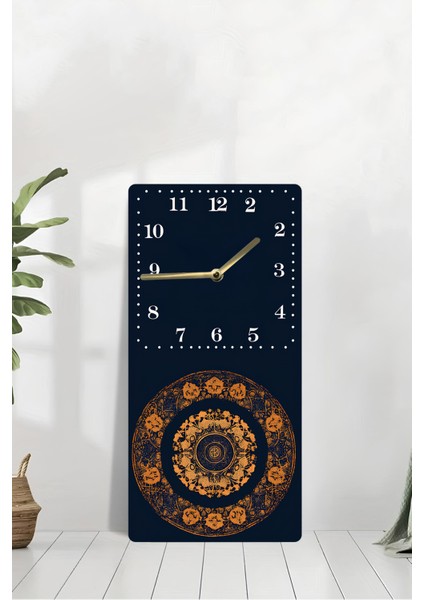 Uv Baskı Mdf Tablo Saat – 30X60 cm | Dekoratif Mandala Desenli– USD230 modelleri