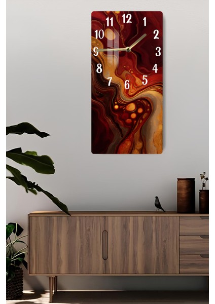 Temperli Cam Tablo Saat – 30X60 cm Uv Baskı– CUSD046 fiyatları