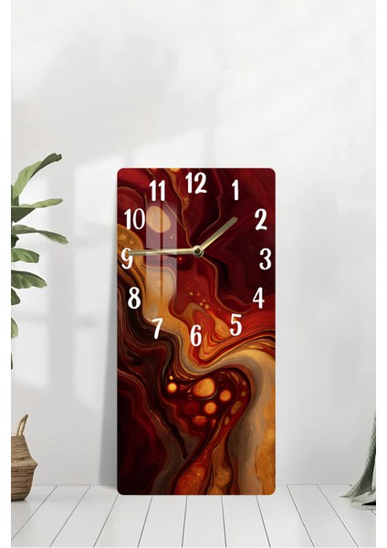Temperli Cam Tablo Saat – 30X60 cm Uv Baskı– CUSD046 modelleri