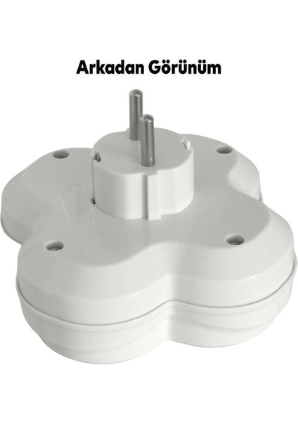 Dört Gözlü 4'lü Kablosuz Topraklı Çoklu Grup Priz Çoğaltma Dörtlü Fiş Piriz Sıva Üstü modelleri