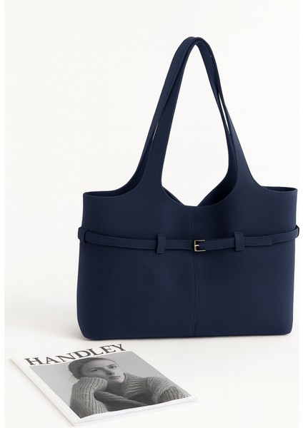 Lüks Suet Omuz Çantası Yavrulu – Çift Saplı Şık Tasarım