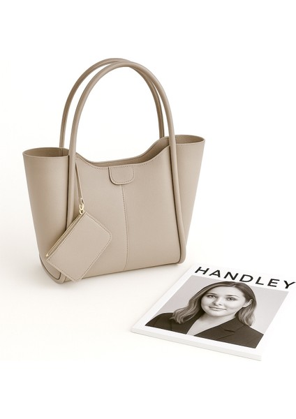 Lüks Büyük Kapasiteli Suni Deri Omuz Çantası