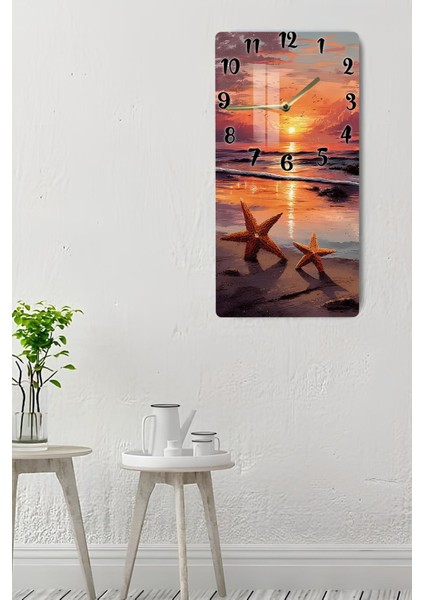 Gün Batımı Deniz Kenarı Temalı Temperli Cam Saat – Hd Uv Baskı 30X60 cm CUSD068 indirimleri