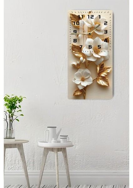 Şık & Zarif Temperli Cam Tablo Saat – 30X60 cm Uv Baskı – CUSD021 indirimleri