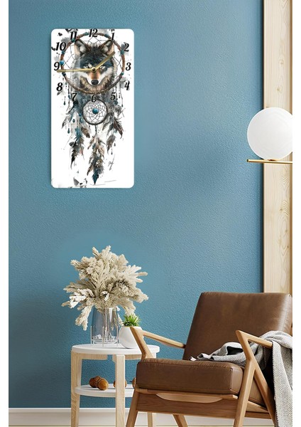 Kurt ve Düş Kapanı Temalı Temperli Cam Tablo Saat – 30X60 cm | Hd Uv Baskı– CUSD165 fırsatları