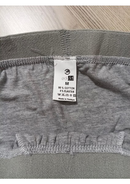 Gold Penye Kumaş Likralı Erkek Boxer - Gri - Medium -4lü