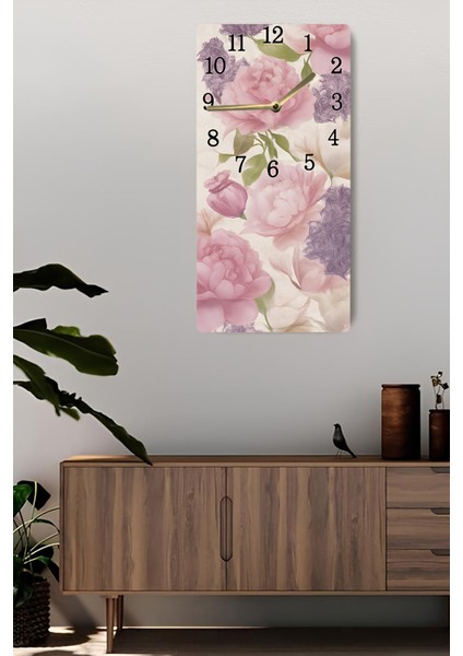 Uv Baskı Mdf Tablo Saat – 30X60 cm Modern Dekoratif Tasarım– USD240 fiyatları