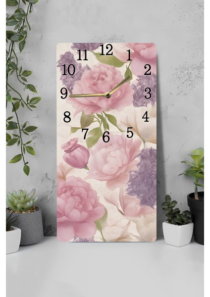 Uv Baskı Mdf Tablo Saat – 30X60 cm Modern Dekoratif Tasarım– USD240