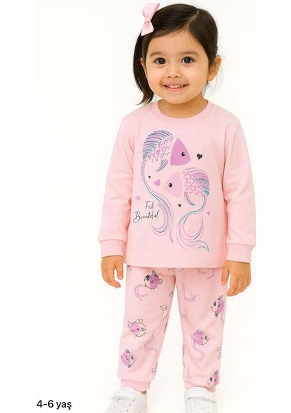 Ekru Balık 4-6 Yaş Çocuk Alt Üst Takım