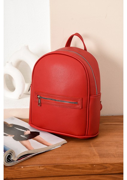 Kadın Lüks Ayarlanabilr Sade Şık Askılı Modern Sırt Çantası