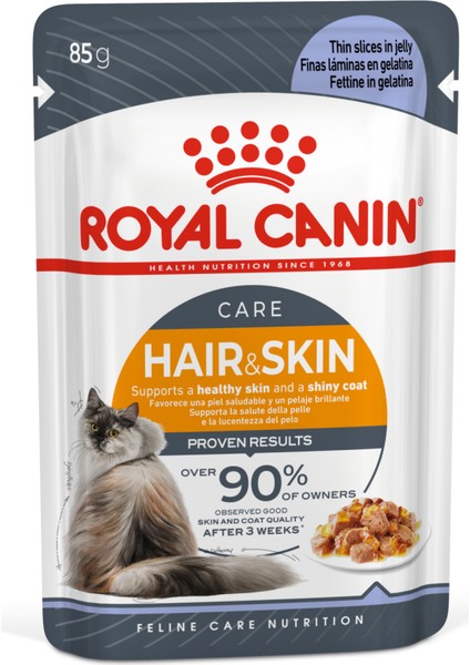 Hair&Skin Tüy ve Deri Sağlığı için Jöle İçerisinde Yaş Kedi Mamas