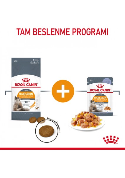 Hair&Skin Tüy ve Deri Sağlığı için Jöle İçerisinde Yaş Kedi Mamas