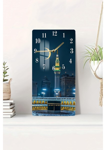 Temperli Cam Tablo Saat – 30X60 cm Uv Baskı – CUSD029