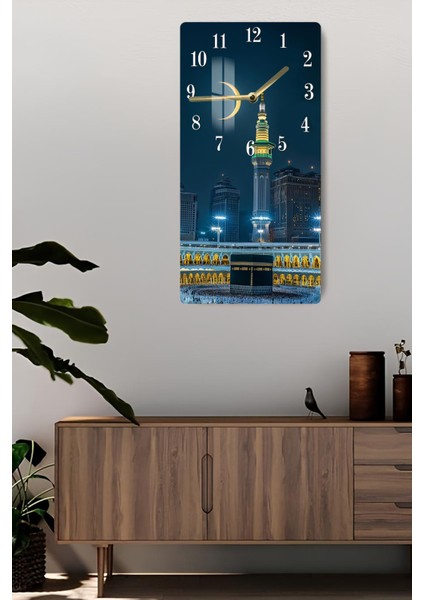 Temperli Cam Tablo Saat – 30X60 cm Uv Baskı – CUSD029 fiyatları