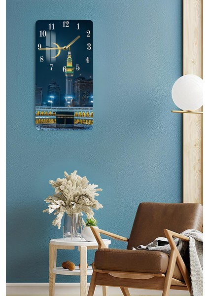 Temperli Cam Tablo Saat – 30X60 cm Uv Baskı – CUSD029 fırsatları