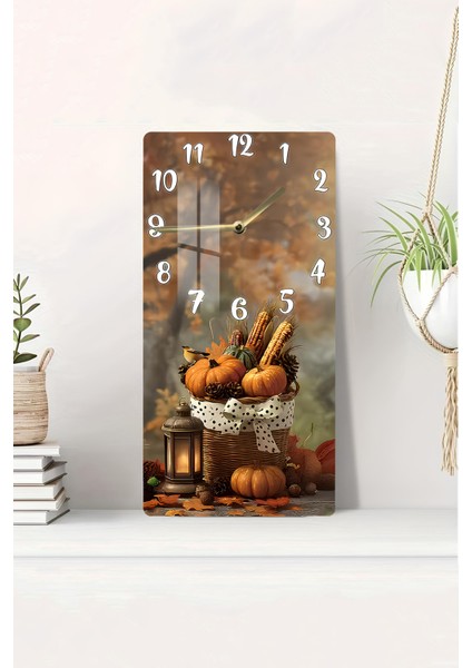 Osmanlı Arması Temperli Cam Duvar Saati – 33X33 cm Uv Baskı CSDW460