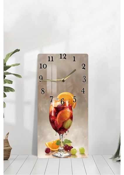 Meyve Kokulu Ferahlık – Temperli Cam Tablo Saat 30X60 cm | Hd Uv Baskı– CUSD174 modelleri