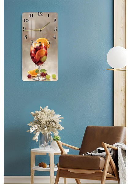 Meyve Kokulu Ferahlık – Temperli Cam Tablo Saat 30X60 cm | Hd Uv Baskı– CUSD174 fırsatları