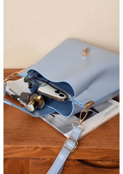 Kadın 3 Bölmeli Elden Tutmalı Omuzdan Asmalı Kaliteli Çanta fiyatları