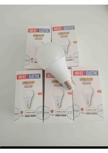 15 Watt LED Ampul 5 Adet