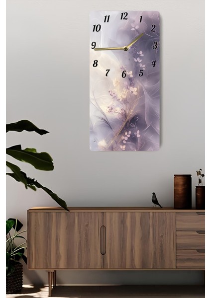 Uv Baskı Mdf Tablo Saat – 30X60 cm Modern Dekoratif Tasarım– USD236 fiyatları