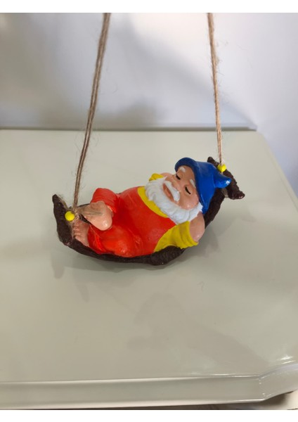 Hamakta Sallanan Cüce Dekoratif Biblo Balkon Süsü - Dekoratif Ev Aksesuarı fiyatları