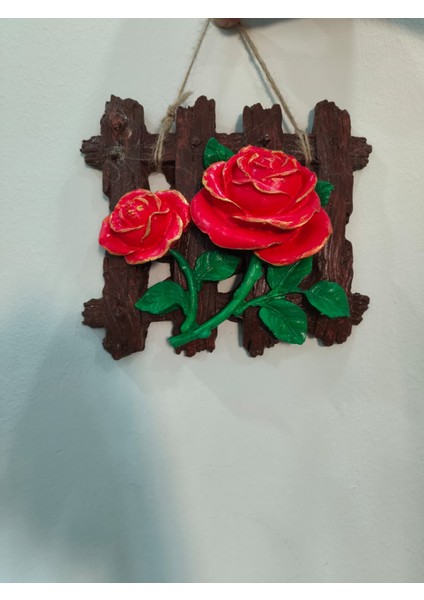 Duvar Süsü Gül - Dekoratif Ev Aksesuarı