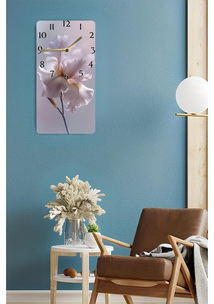 Beyaz Çiçek Desenli Uv Baskı Mdf Tablo Saat – 30X60 Cm– USD216 fırsatları