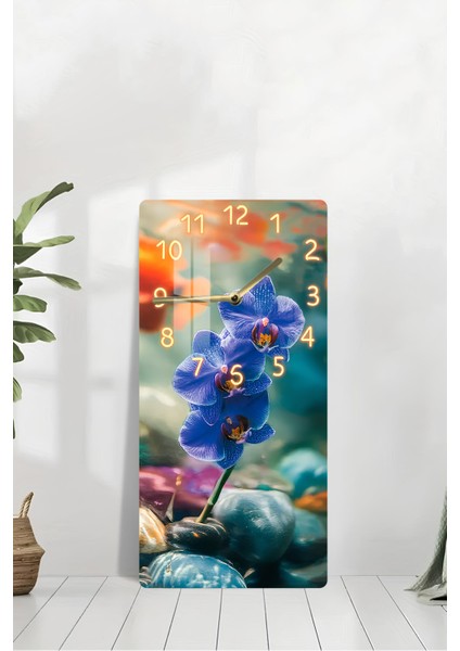 Temperli Cam Tablo Saat –modern Dekorasyonun Tamamlayıcısı 30X60 Uv Baskı – CUSD043 modelleri