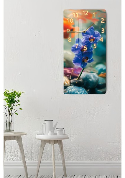 Temperli Cam Tablo Saat –modern Dekorasyonun Tamamlayıcısı 30X60 Uv Baskı – CUSD043 indirimleri
