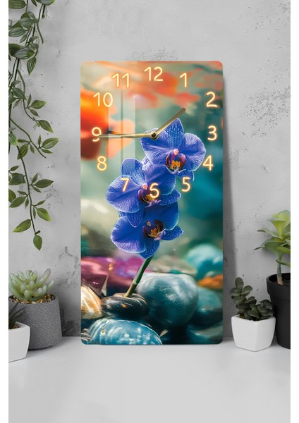 Temperli Cam Tablo Saat –modern Dekorasyonun Tamamlayıcısı 30X60 Uv Baskı – CUSD043