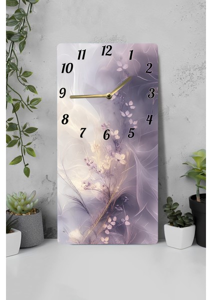 Uv Baskı Mdf Tablo Saat – 30X60 cm Modern Dekoratif Tasarım– USD236