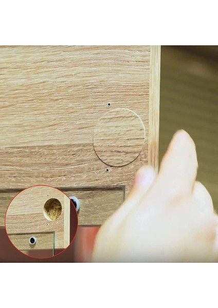 Yapışkanlı Vida Gizleme Yapıştırma Vida Tapası Tıpası(50 Adet) - Tik Kenar Bantları Çok Renkli Tr Di
