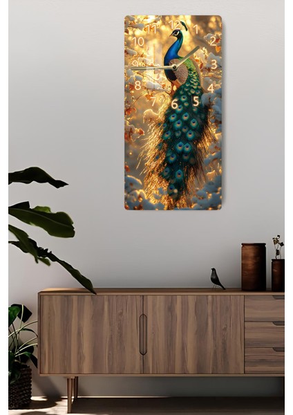 Temperli Cam Tablo Saat – 30X60 cm – Şık ve Modern Tasarım – CUSD031 fiyatları