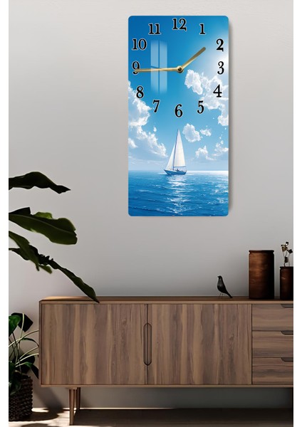 Temperli Cam Tablo Saat Deniz Tutkunlarına Özel Şıklık! 30X60 Uv Baskı – CUSD038 fiyatları