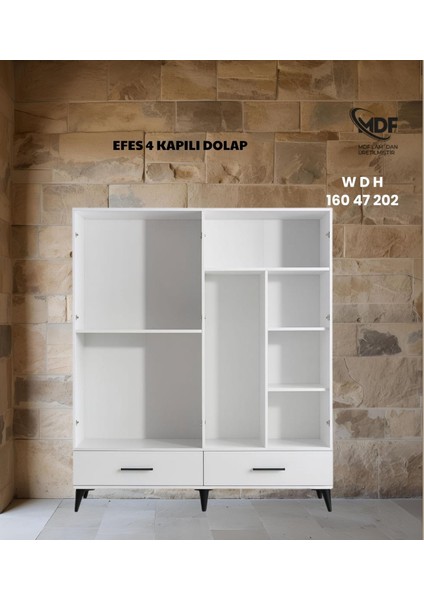 Efes 4 Kapılı Gardolap / Dolap fiyatları