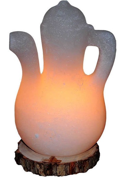 Ibrik Şekilli Doğal Kaya Tuzu Lambası Çankırı Kablolu Ampullü Beyaz 5-7 kg fırsatları