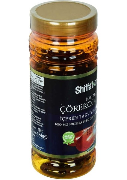 Shiffa Home Çörek Otu Yağı Soğuk Pres 1000 Mg x 100 Kapsül fiyatları